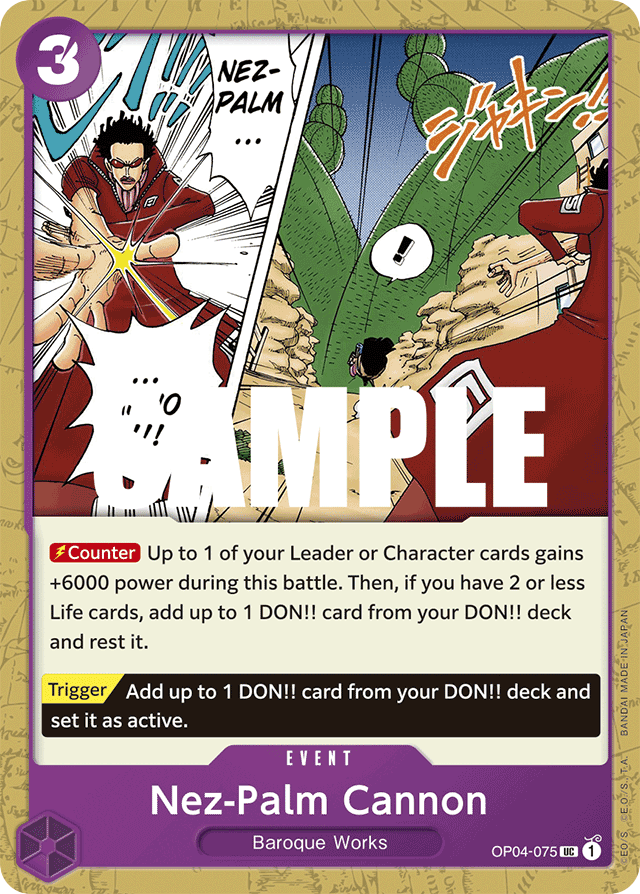 Nez-Palm Cannon - OP04-075 - Uncommon - Kingdoms of Intrigue