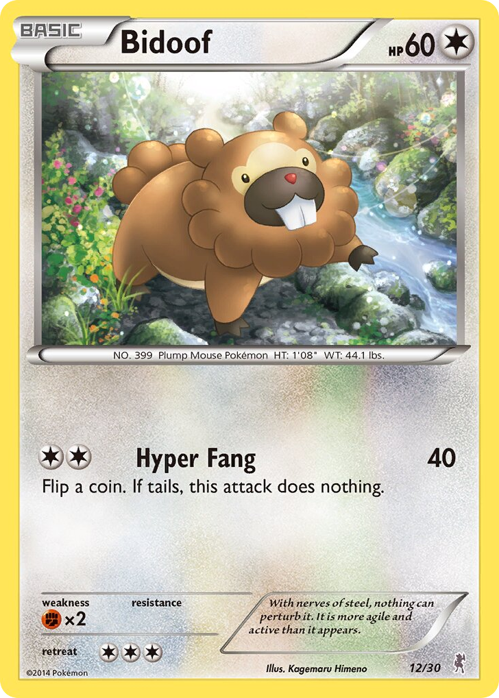 Bidoof - 12/30 - XY Trainer Kit Bisharp