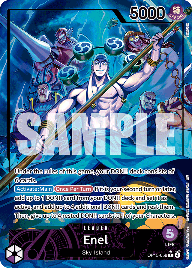 Enel - OP15-058 - Leader (Alternate Art) - Adventure on Kami's Island