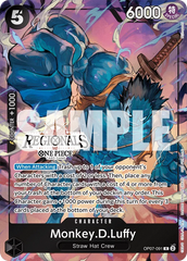Monkey.D.Luffy - OP07-091 - Rare (Regional Participant Stamp) - 500 Years In The Future