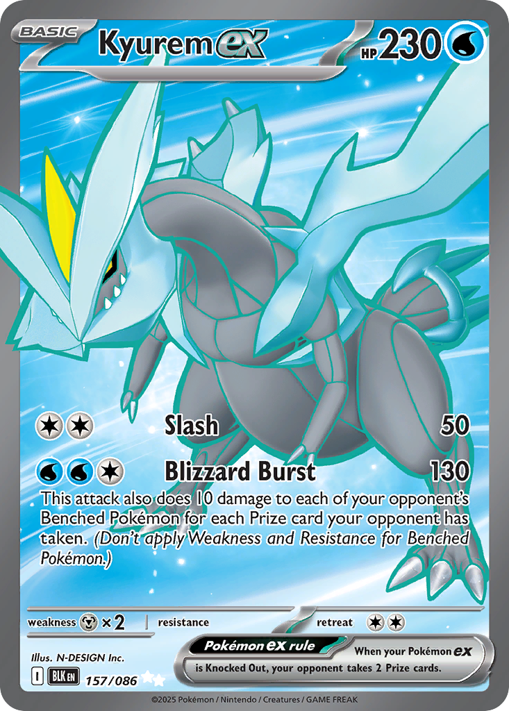 Kyurem ex - 157/86 - Black Bolt