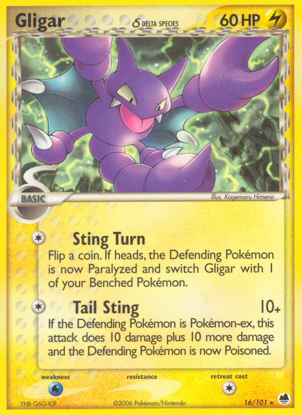 Gligar δ - 016/101 - Dragon Frontiers