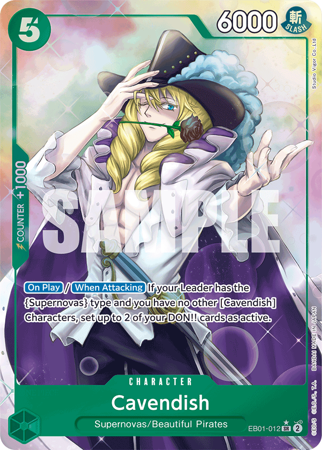 Cavendish - EB01-012 - Super Rare (Alternate Art) - Memorial Collection