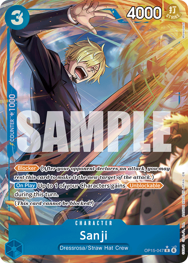 Sanji - OP15-047 - Rare (Alternate Art) - Adventure on Kami's Island