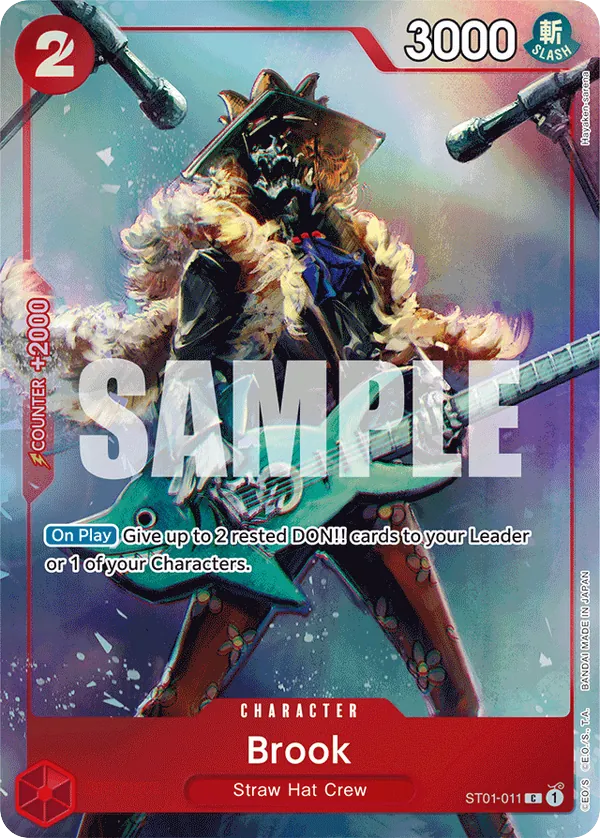 Brook - ST01-011 - Common (Bandai Card Games Fest Alt Art) - Straw Hat Crew