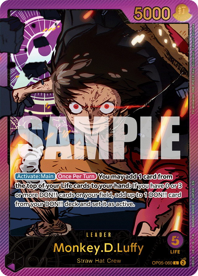 Monkey.D.Luffy - OP05-060 - Leader (Special Alternate Art) - Awakening of the New Era