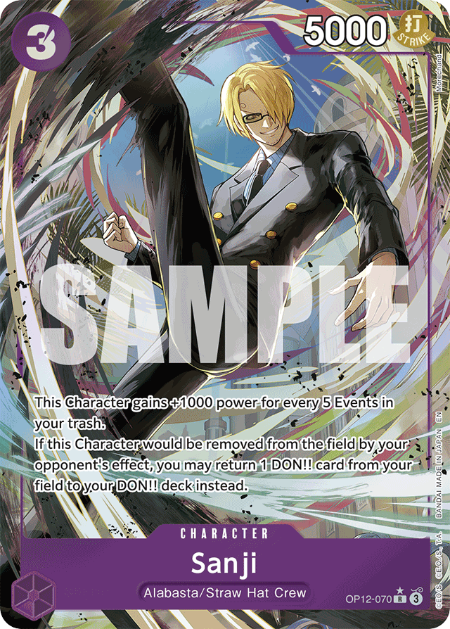 Sanji - OP12-070 - Rare (Alternate Art) - Legacy of the Master