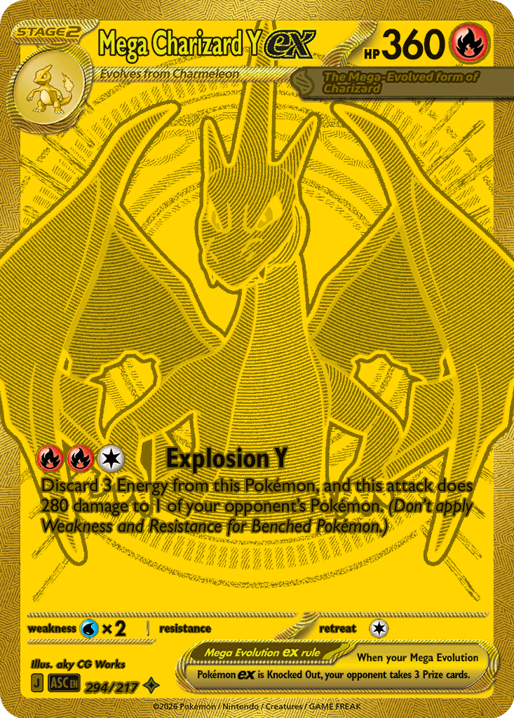 Mega Charizard Y ex - 294/217 - Ascended Heroes