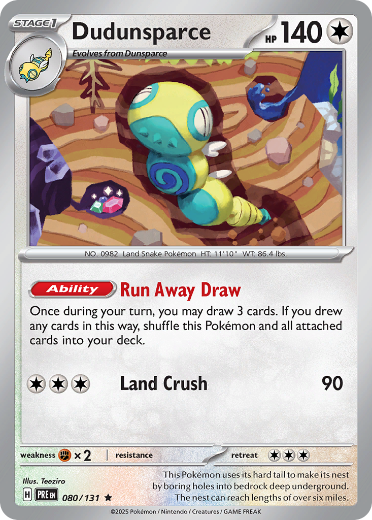 Dudunsparce - 080/131 - Prismatic Evolutions