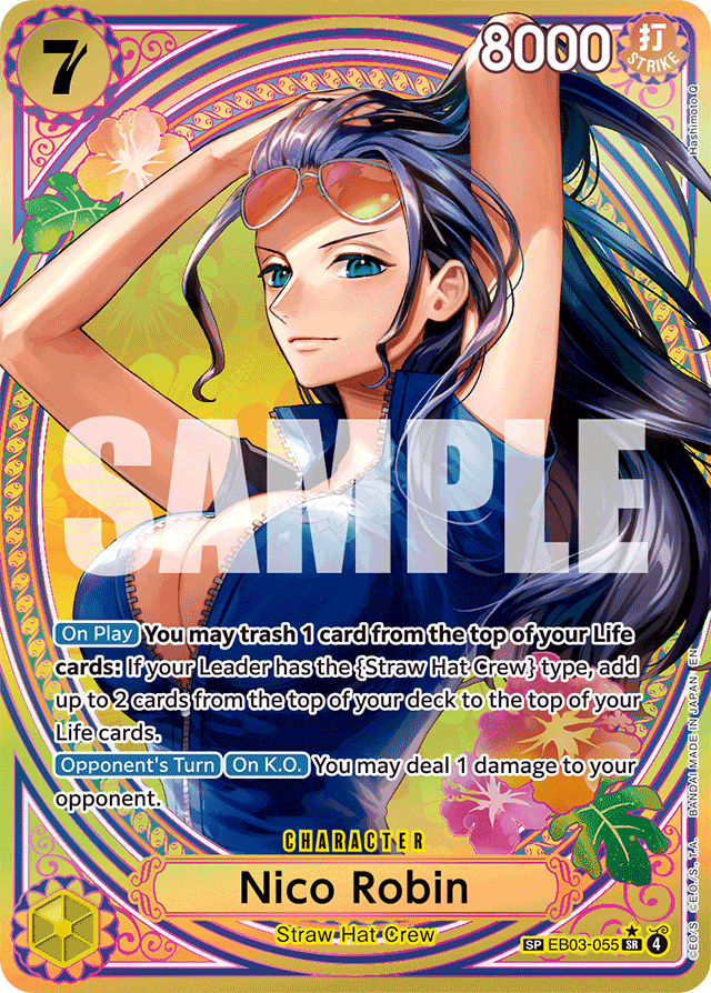 Nico Robin - EB03-055 - Super Rare (Special Alternate Art) - Heroines Edition