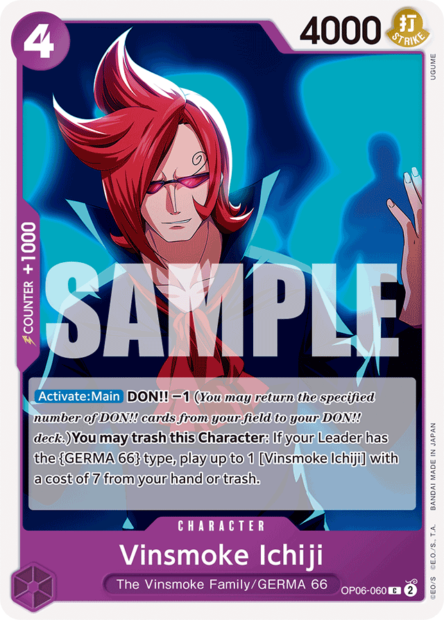Vinsmoke Ichiji - OP06-060 - Common - Wings of the Captain