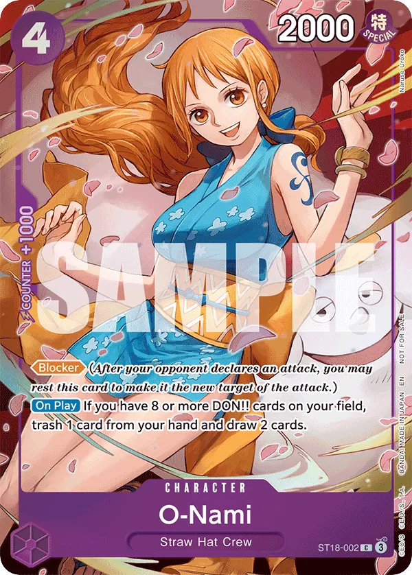 O-Nami - ST18-002 - Common (Dash Pack Alt Art) - PURPLE Monkey.D.Luffy