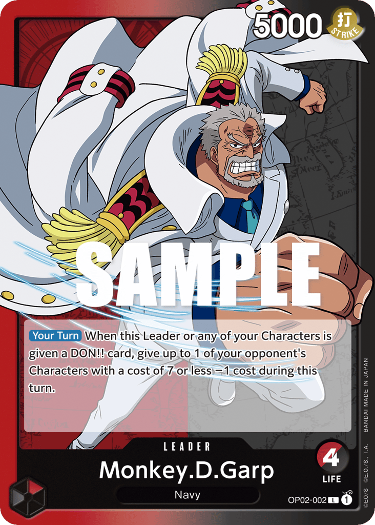 Monkey.D.Garp - OP02-002 - Leader - Paramount War