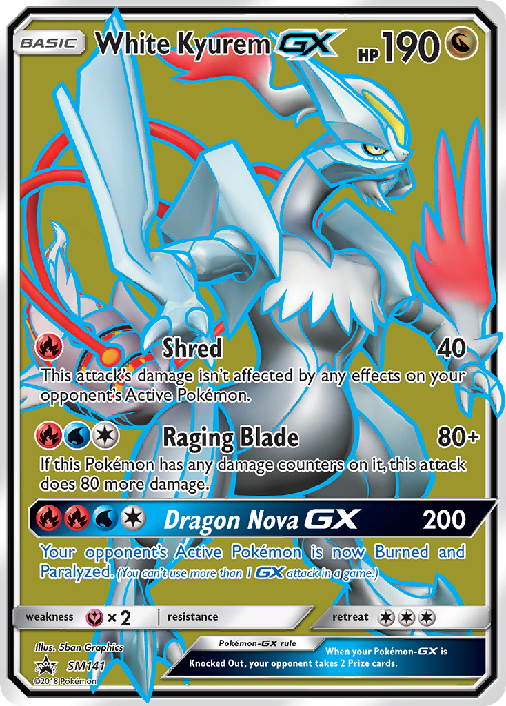 White Kyurem-GX - SM141 - SM Black Star Promos