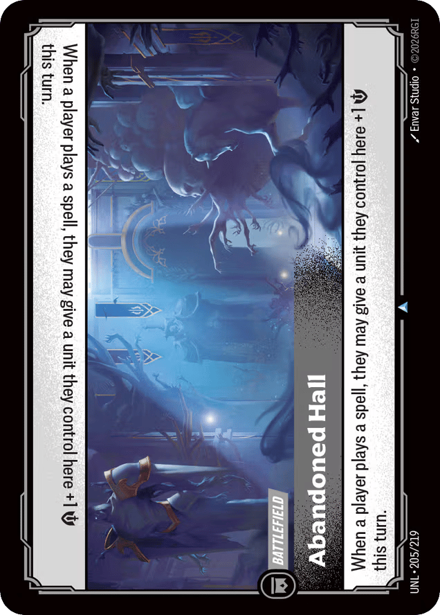 Abandoned Hall - 205/219 - Uncommon - Unleashed