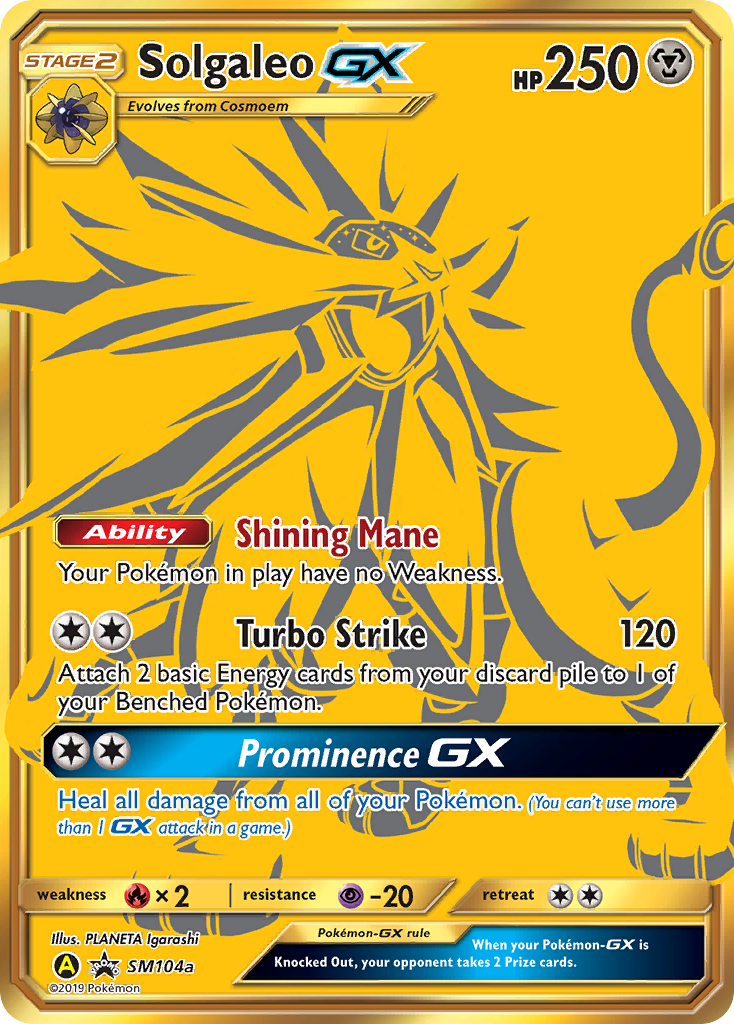 Solgaleo-GX - SM104a - SM Black Star Promos