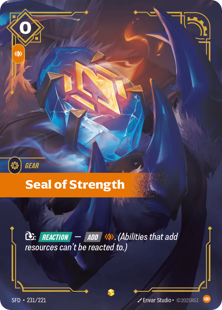 Seal Of Strength - 231/221 - Showcase - Spiritforged