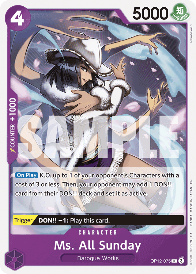 Ms. All Sunday - OP12-075 - Common - Legacy of the Master