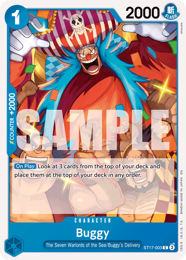 Buggy - ST17-003 - Common (Reprint) - BLUE Donquixote Doflamingo