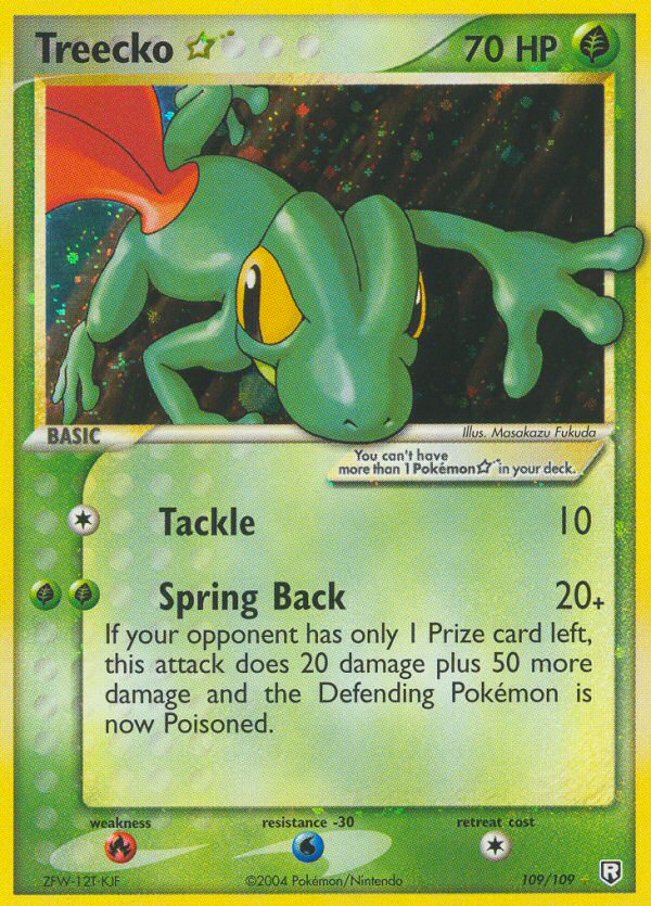 Treecko ☆ - 109/109 - Team Rocket Returns