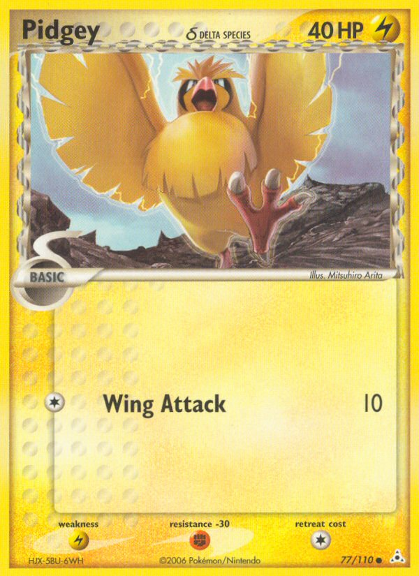 Pidgey δ - 077/110 - Holon Phantoms