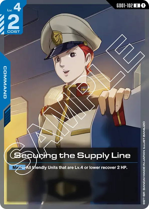 Securing the Supply Line - GD01-102 - Uncommon - Newtype Rising