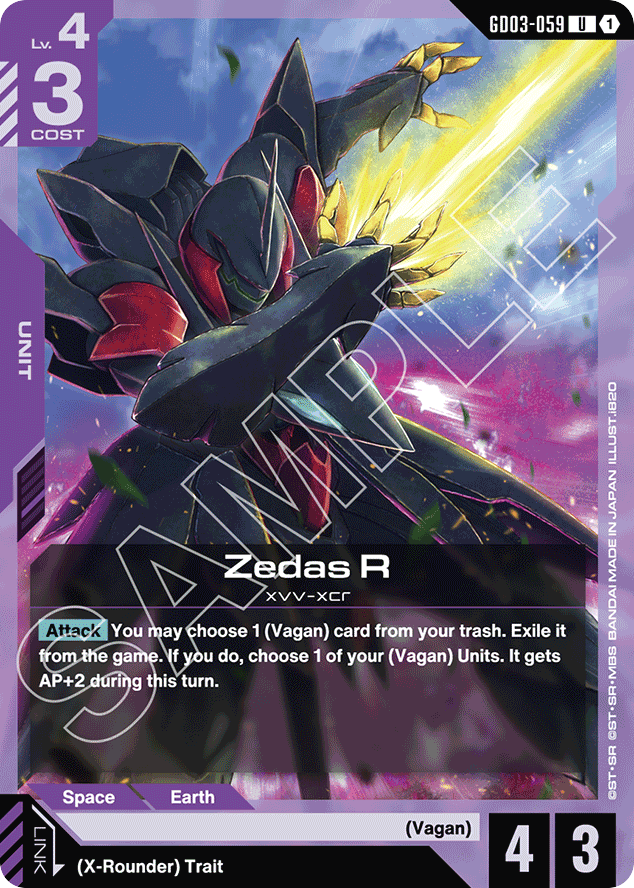 Zedas R - GD03-059 - Uncommon - Steel Requiem