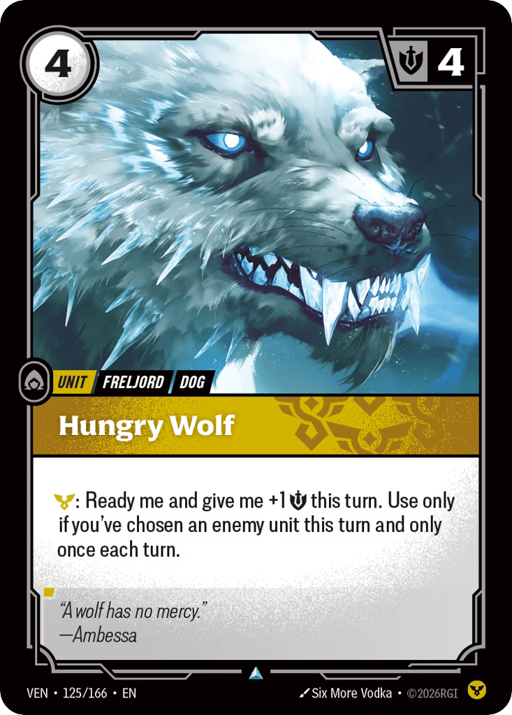 Hungry Wolf - 125/166 - Uncommon - Vendetta