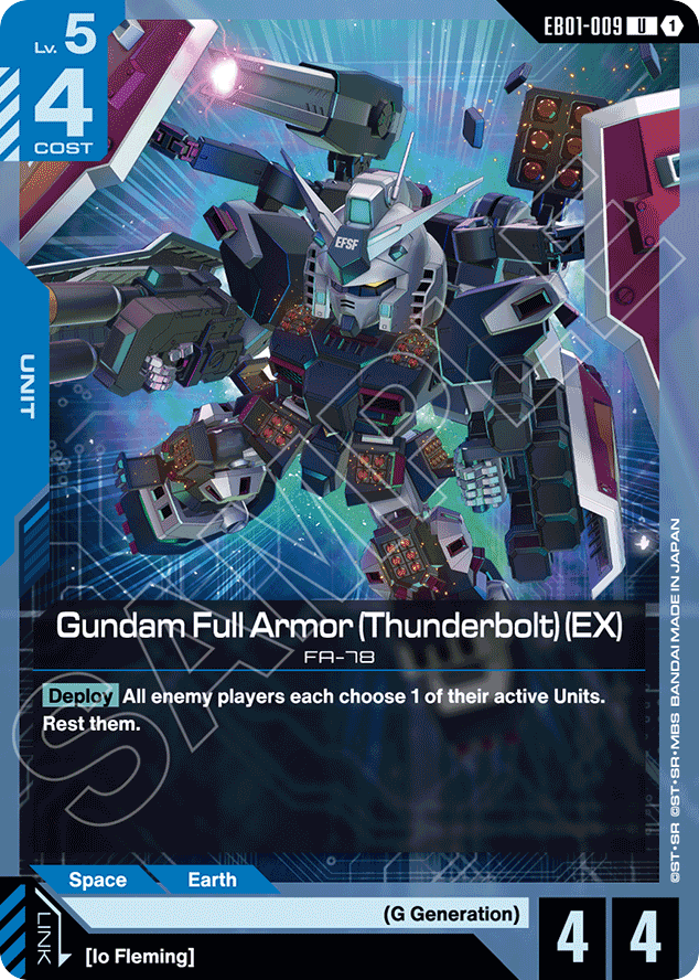 Gundam Full Armor (Thunderbolt) (EX) - EB01-009 - Uncommon - Eternal Nexus