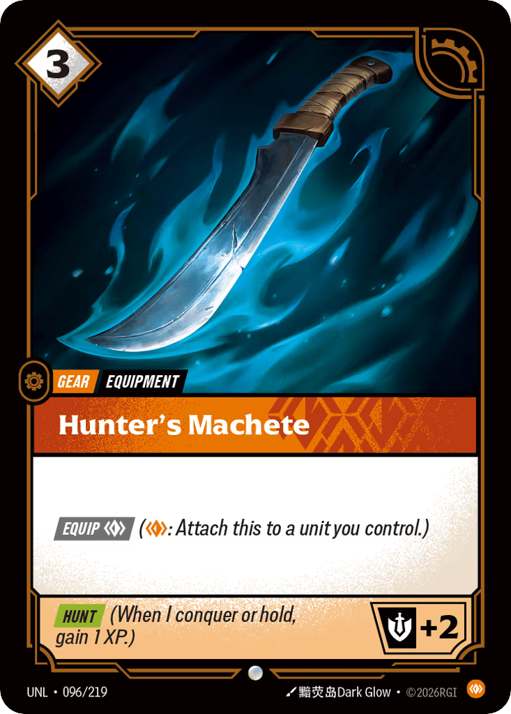 Hunter's Machete - 096/219 - Common - Unleashed