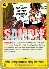 Without Your Help I Can't Become the King of the Pirates!!!! - EB02-059 - Common - Anime 25th Collection
