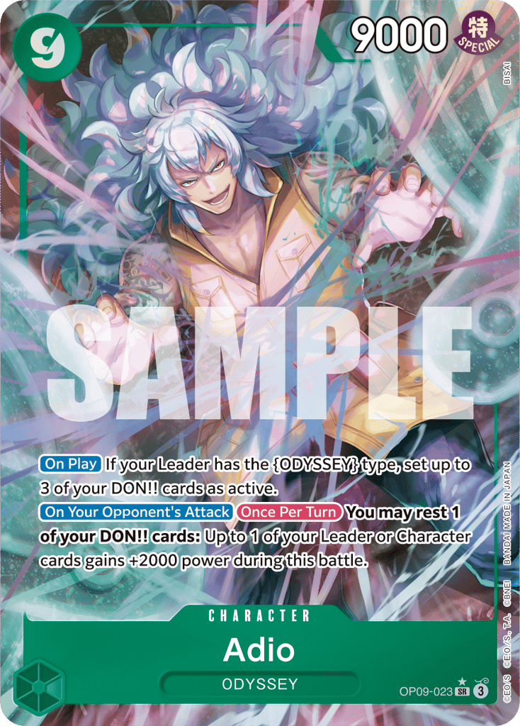 Adio - OP09-023 - Super Rare (Alternate Art) - Emperors In The New World
