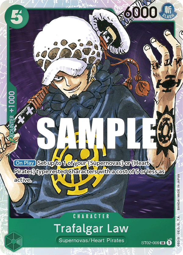 Trafalgar Law - ST02-009 - Super Rare - Worst Generation