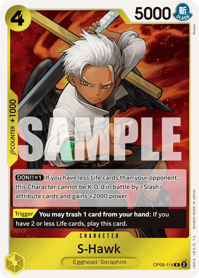 S-Hawk - OP08-114 - Rare - Two Legends