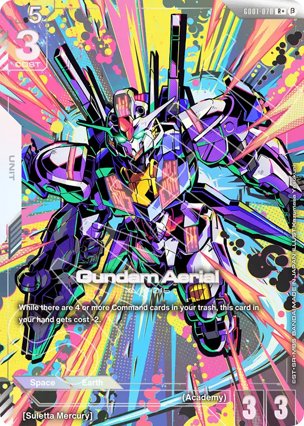 Gundam Aerial - GD01-070 - Rare (Beta Alternate Art) - Newtype Rising