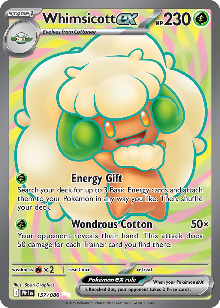 Whimsicott ex - 157/86 - White Flare