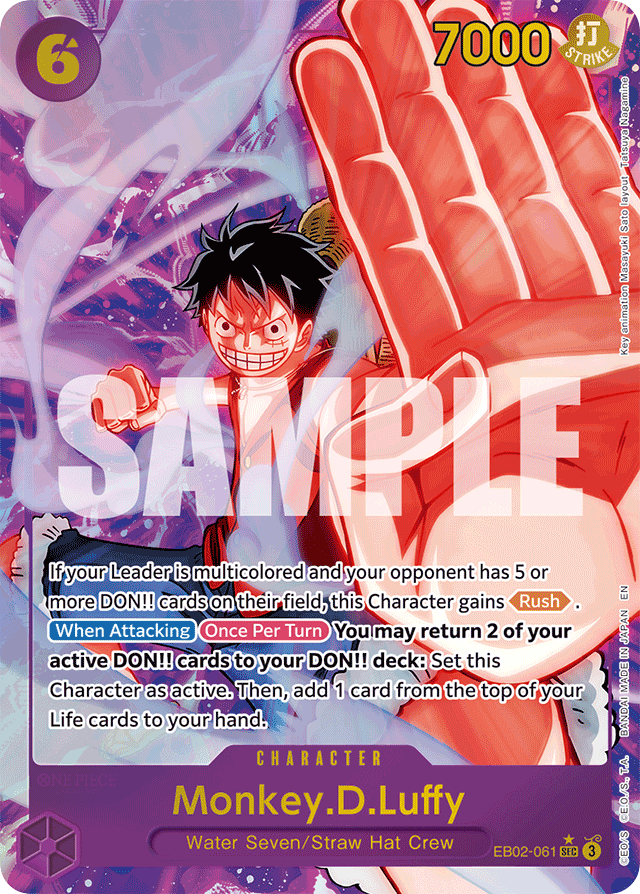 Monkey.D.Luffy - EB02-061 - Secret Rare (Alternate Art) - Anime 25th Collection
