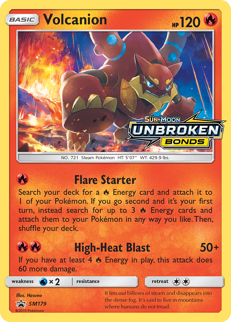 Volcanion - SM179 - SM Black Star Promos
