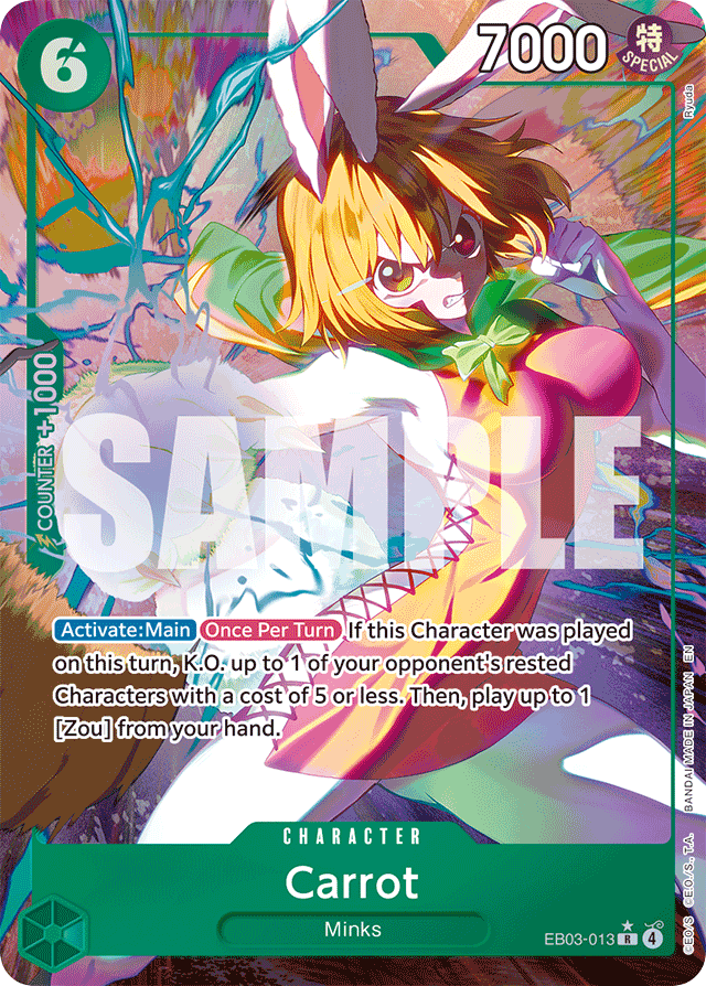 Carrot - EB03-013 - Rare (Alternate Art) - Heroines Edition