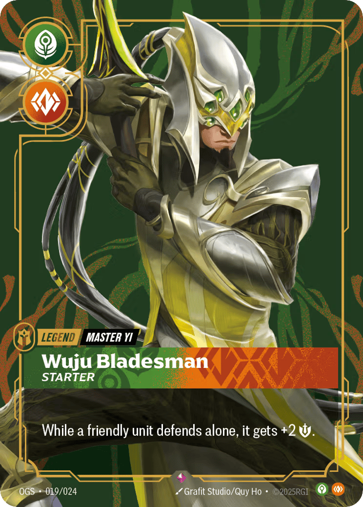 Wuju Bladesman - Starter - 019/024 - Rare - Proving Grounds