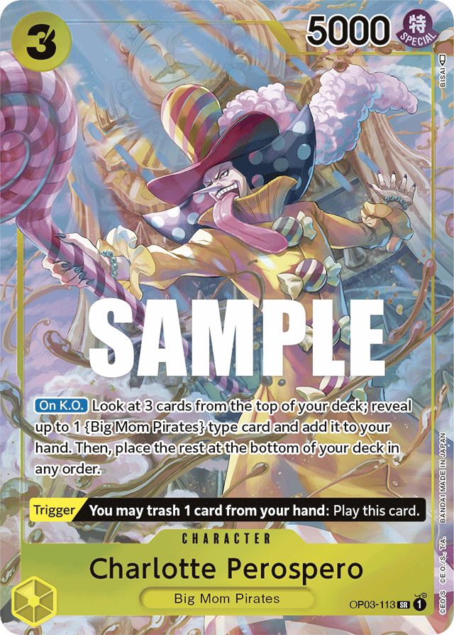 Charlotte Perospero - OP03-113 - Super Rare (Alternate Art) - Pillars of Strength