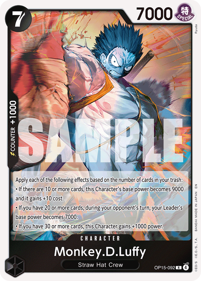 Monkey.D.Luffy - OP15-092 - Rare - Adventure on Kami's Island