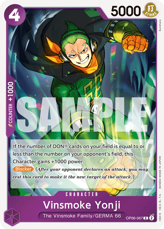 Vinsmoke Yonji - OP06-067 - Rare - Wings of the Captain