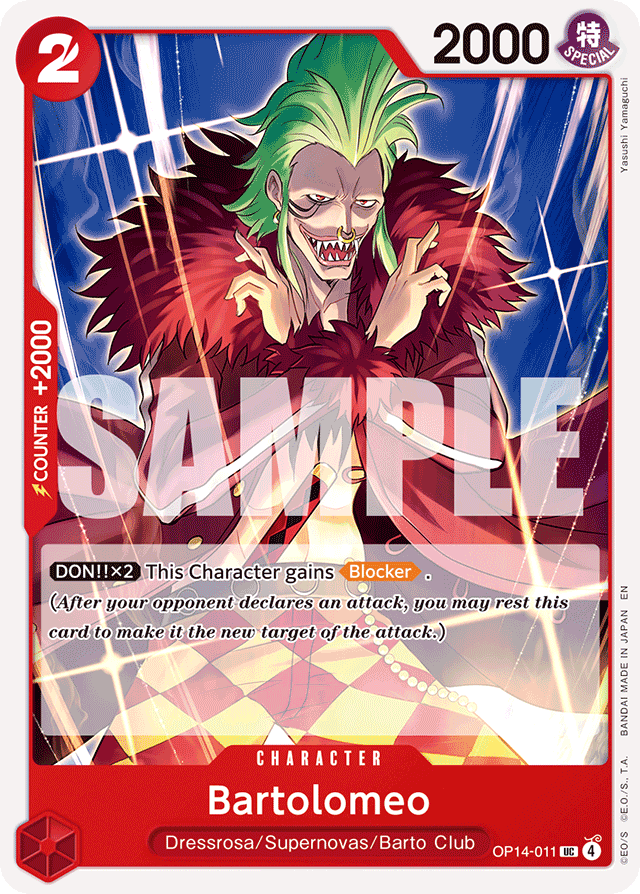 Bartolomeo - OP14-011 - Uncommon - The Azure Sea's Seven