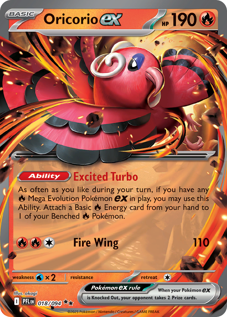 Oricorio ex - 18/94 - Phantasmal Flames