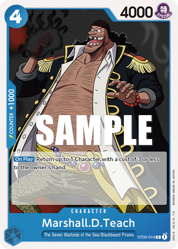 Marshall.D.Teach - ST03-014 - Common - The Seven Warlords of the Sea