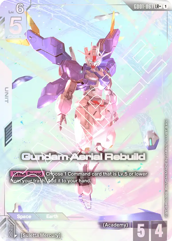 Gundam Aerial Rebuild - GD01-067 - Legend Rare (Alternate Art) - Newtype Rising