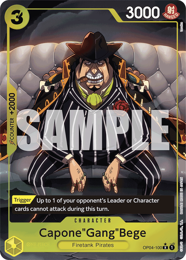 Capone"Gang"Bege - OP04-100 - Rare (Premium Alt Art) - Kingdoms of Intrigue