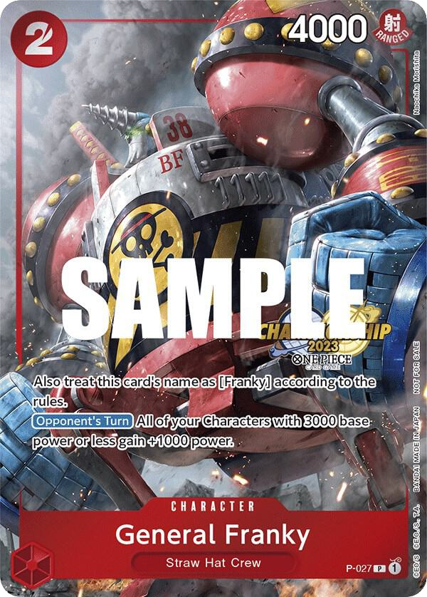 General Franky - P-027 - Promo (Championship Stamp) - Promos