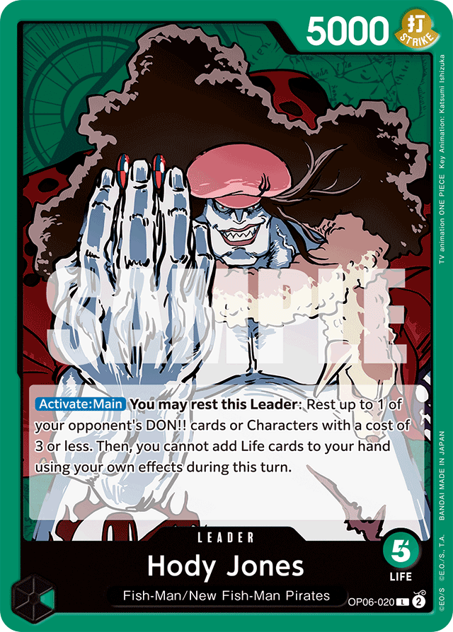 Hody Jones - OP06-020 - Leader - Wings of the Captain